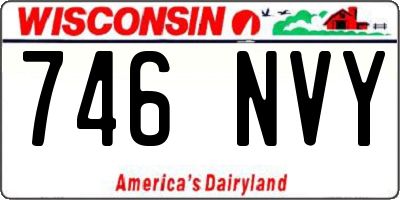 WI license plate 746NVY