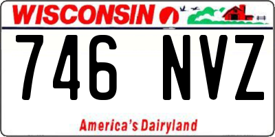 WI license plate 746NVZ