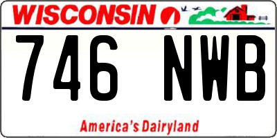 WI license plate 746NWB