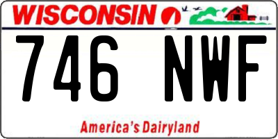 WI license plate 746NWF
