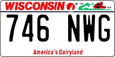WI license plate 746NWG