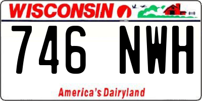 WI license plate 746NWH
