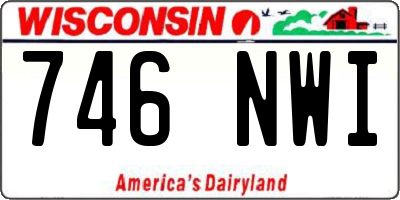 WI license plate 746NWI