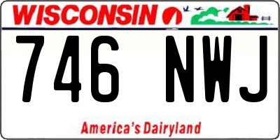 WI license plate 746NWJ