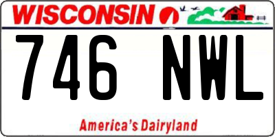 WI license plate 746NWL