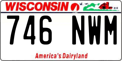 WI license plate 746NWM