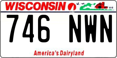 WI license plate 746NWN