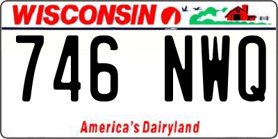 WI license plate 746NWQ