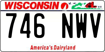 WI license plate 746NWV