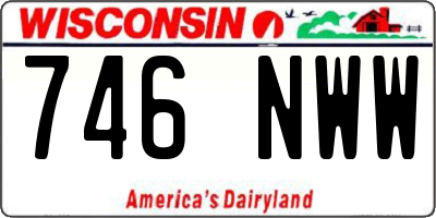 WI license plate 746NWW