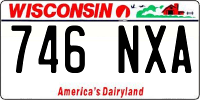 WI license plate 746NXA