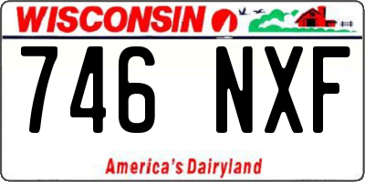 WI license plate 746NXF