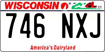 WI license plate 746NXJ