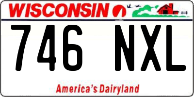 WI license plate 746NXL