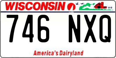 WI license plate 746NXQ