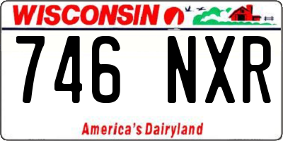 WI license plate 746NXR