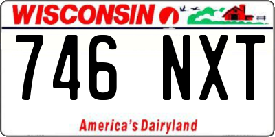WI license plate 746NXT