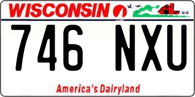 WI license plate 746NXU