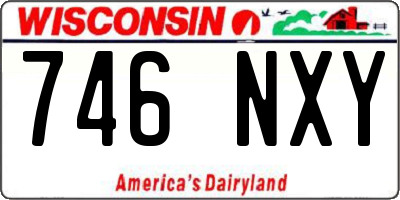WI license plate 746NXY