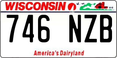 WI license plate 746NZB