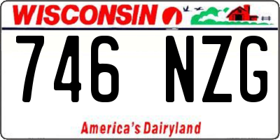 WI license plate 746NZG