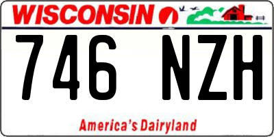 WI license plate 746NZH