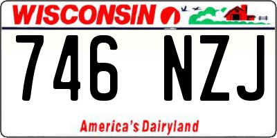 WI license plate 746NZJ