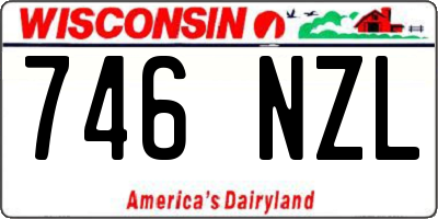 WI license plate 746NZL