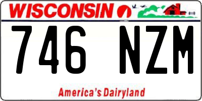 WI license plate 746NZM