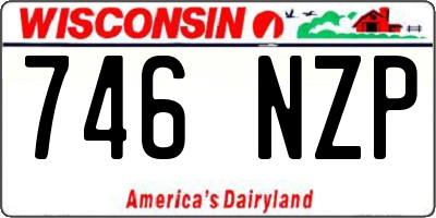 WI license plate 746NZP
