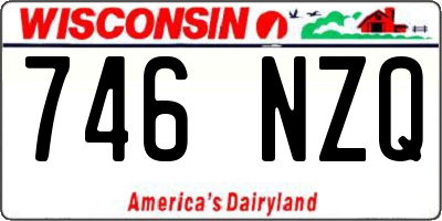 WI license plate 746NZQ