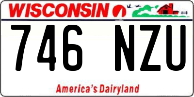 WI license plate 746NZU