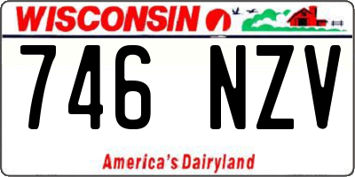 WI license plate 746NZV