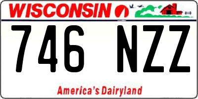 WI license plate 746NZZ