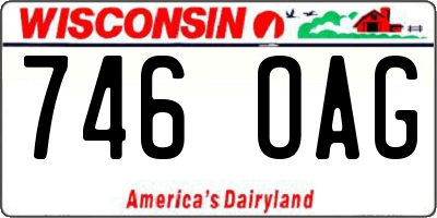 WI license plate 746OAG