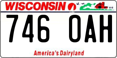 WI license plate 746OAH