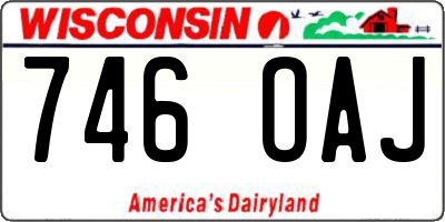 WI license plate 746OAJ