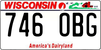WI license plate 746OBG
