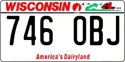 WI license plate 746OBJ