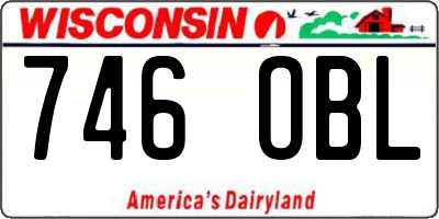 WI license plate 746OBL