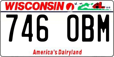 WI license plate 746OBM