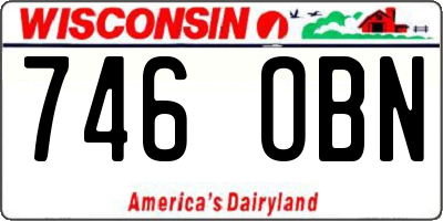 WI license plate 746OBN