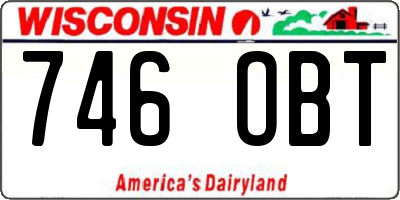 WI license plate 746OBT