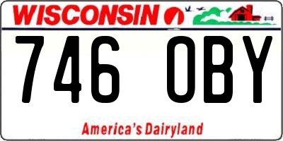 WI license plate 746OBY