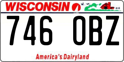 WI license plate 746OBZ