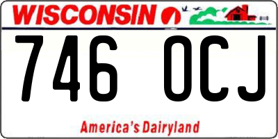WI license plate 746OCJ