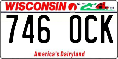 WI license plate 746OCK