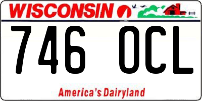 WI license plate 746OCL