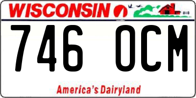 WI license plate 746OCM