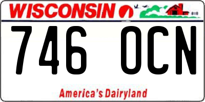 WI license plate 746OCN